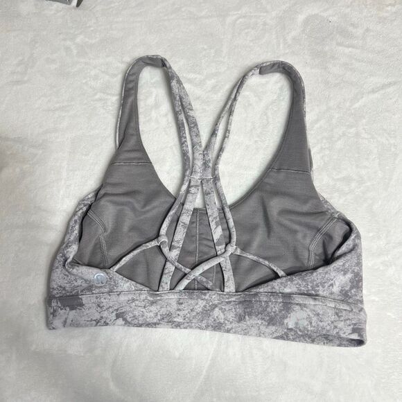 Lululemon Flow Freely Sports Bra Washed Marble 4 Women - Picture 2 of 5
